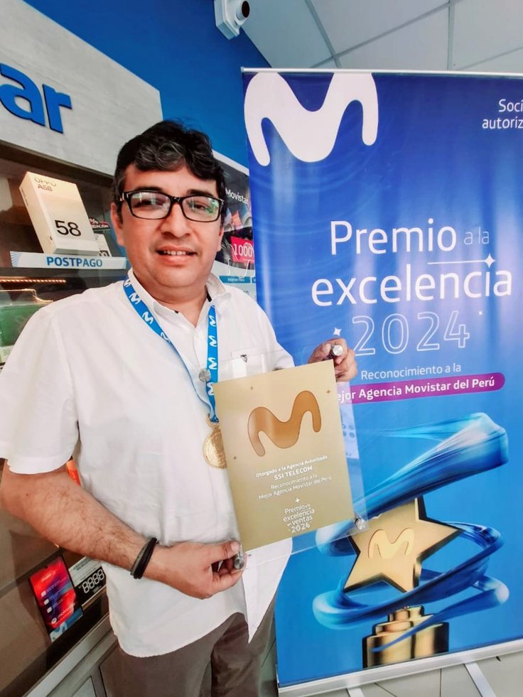 Reconocimiento a SSI Telecom como Mejor Agencia Movistar del Perú 2024